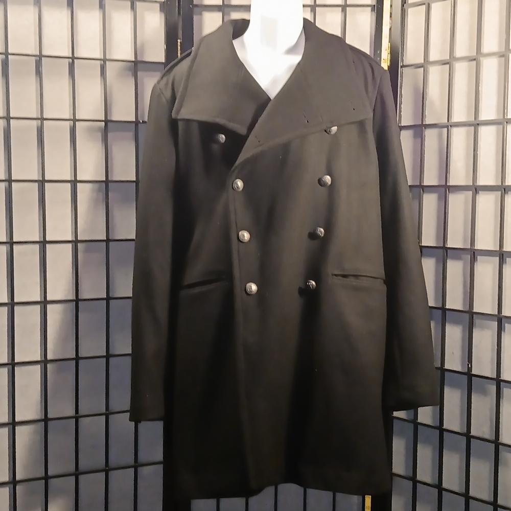 Men's Calvin Klein 3/4 trench black Dress Coat Minty